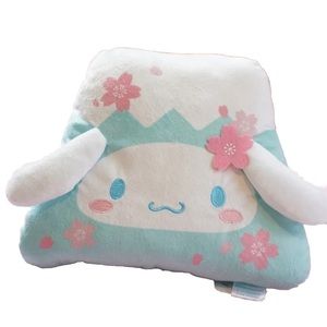 Sanrio Cinnamoroll Cherry Blossom Mt. Fuji Plush Cushion Sakura Cute Japan 8”
